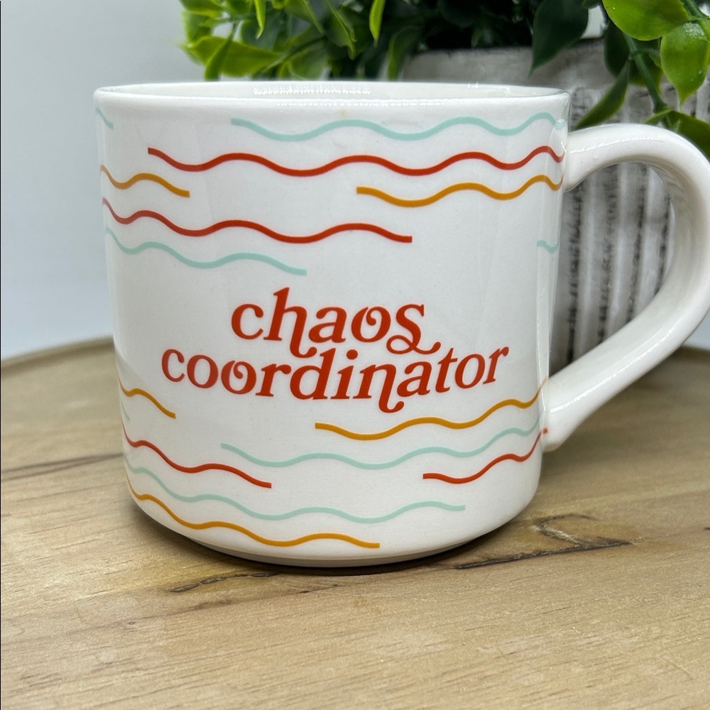 Parker Lane Stoneware  "Chaos Coordinator"  Ceramic Coffee Mug 14 oz